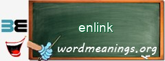 WordMeaning blackboard for enlink